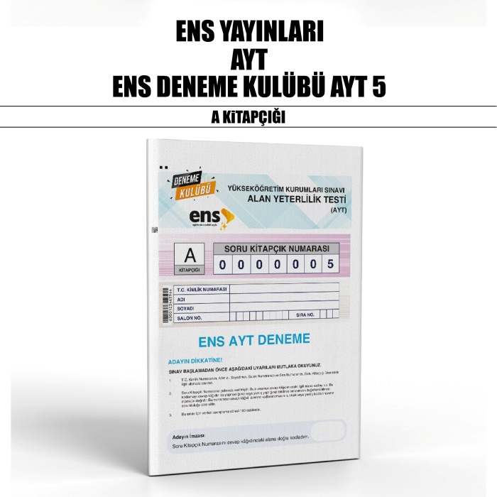 ENS YAYIN YKS AYT DENEME KULÜBÜ SNV 5-A - 25-26
